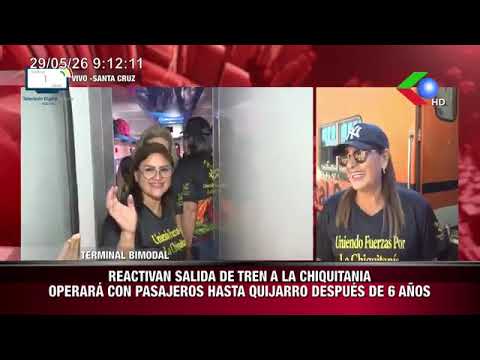 SantaCruz Terminal bimodalReactivan salida de tren a la chiquitania. Operará con pasajeros.