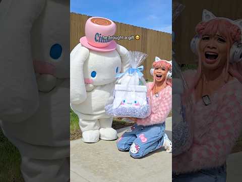 Cinnamoroll but he came to visit! #cinnamoroll #sanrio #shorts