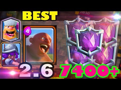 🔥 Trending👈 7400+  gameplays NEW Hog Cycle 2.6 DECK  - Clash Royale