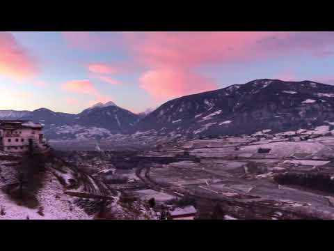 Blick von Schenna über Meran am 03.01.2018