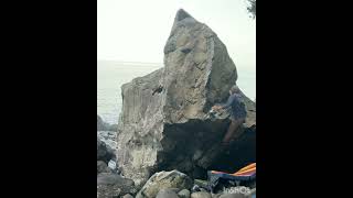 Video thumbnail of カシアス, 1級 (7a). 城ヶ崎 (Jogasaki)