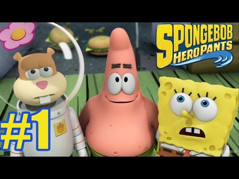 Spongebob HeroPants  - Walkthrough Gameplay Part 1 - Sponge Out of Water video game  [ HD ]