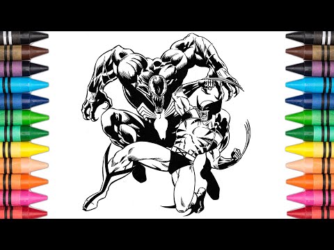 VENOM VS WOLVERINE Coloring Page #195 - JPB & Mendum - Losing Control (feat. Marvin Divine) [NCS]