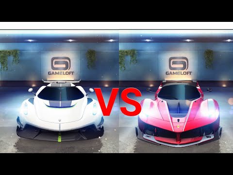 Asphalt 8 - Koenigsegg Jesko VS Ferrari FXX K - Comparison