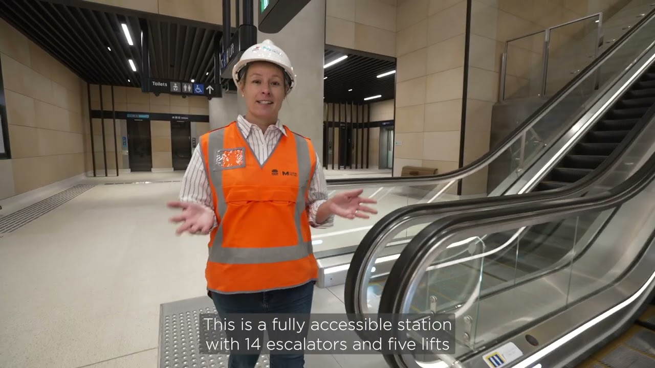Video thumbnail for Sydney Metro Gadigal Station Tour July 2024