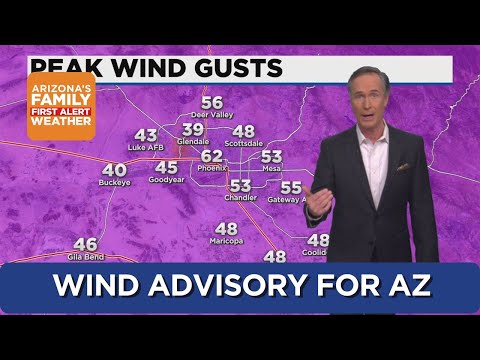 Winds will die down around Phoenix, but heavy snow continues around Flagstaff