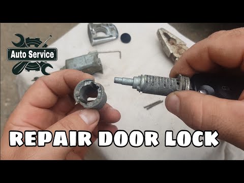 How to Remove and Repair Door Lock - Broken Cylinder Guide Spindle - Mercedes