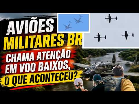 AVIÕES MILITAR em VOOS BAIXOS chama atenção  perto da EMBRAER, oque ACONTECEU?