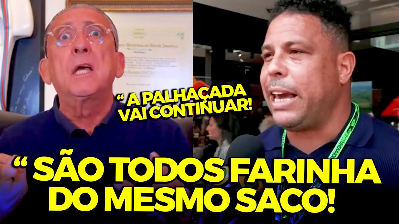 RONALDO IRRITADO EM PERGUNTA DA CBF E GALVÃO BUENO DETONA SELEÇÃO