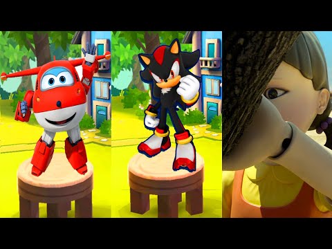 Super Wings: Jett Run vs Sonic Dash vs Squad Run Gameplay Android,ios