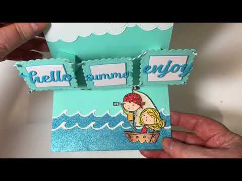 Sail Away Upsy Daisy Pop up Card