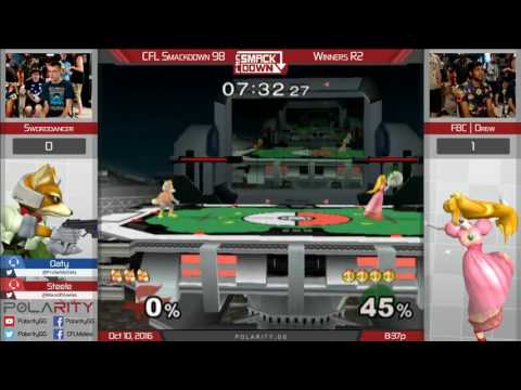 CFL Smackdown 98 Melee - Sworddancer (Fox) vs FBC Drew (Peach) - Winners R2