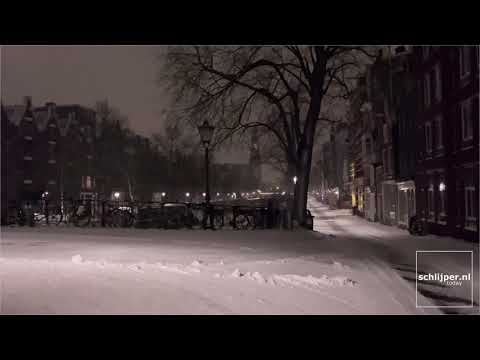 Amsterdam Snow Prinsengracht - February 7, 2021 04:3