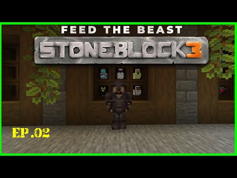 StoneBlock 3 - Ep02 - Chickens and Netherite