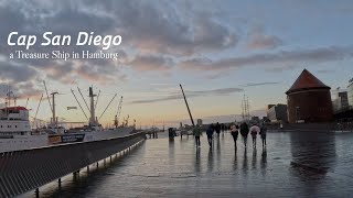 カプ・サン・ディエゴで船旅気分＊Exploring the Majestic Cap San Diego: A Voyage into Hamburg's Historic Ship!