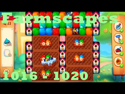 Farmscapes Level 1016 - 1020 HD Gameplay Walkthrough |  3 - match game | android | ios | pc | app