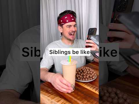 How to SEAL your sibling's BUBBLE TEA STRAW?😭❤️🧋| CHEFKOUDY
