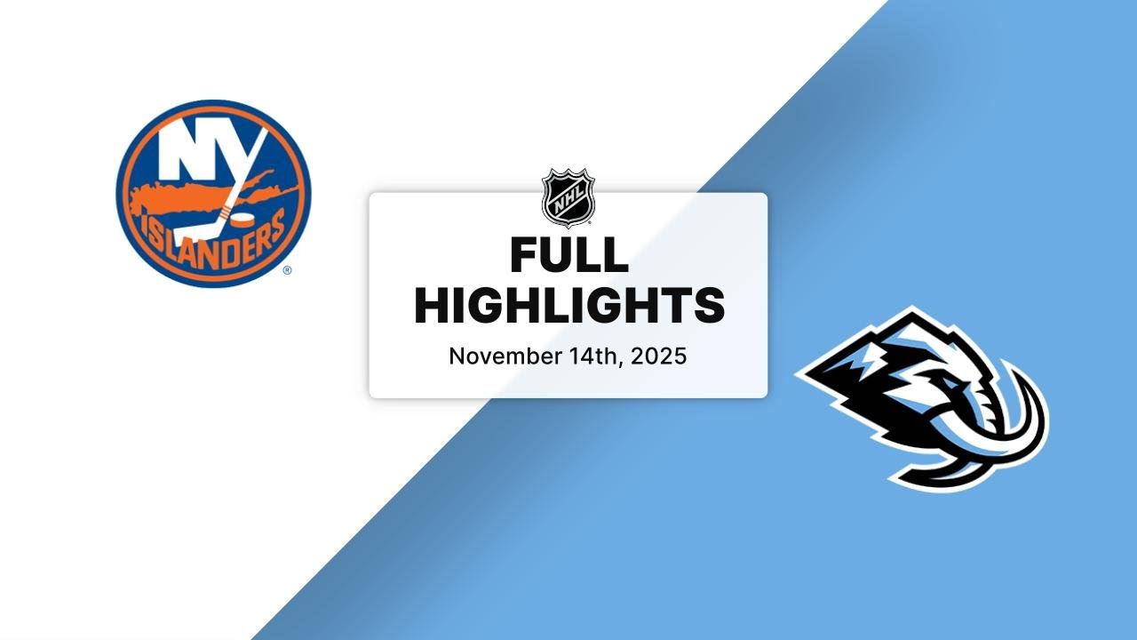 NHL Highlights | Islanders vs. Mammoth | November 14, 2025