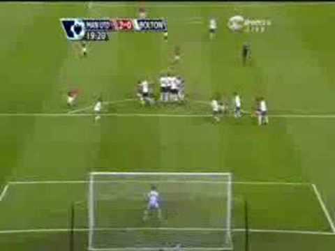 Cristiano Ronaldo FREE KICK Vs Bolton 19/03/2008