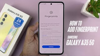 Samsung Galaxy A35 5G - How To Set Up Fingerprint or Add Fingerprint