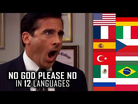 NO GOD PLEASE NO Meme in 12 languages | The Office Multilanguage - Toby Returns (S05E09)
