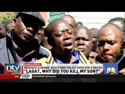 Albert Ojwang's father, Meshack Ojwang, questions DIG Eliud Lagat and police over his son's death