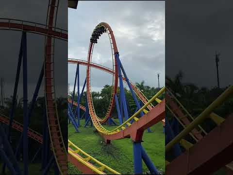 Most Dangerous 😱 Roller Coaster Ride at Imagica Theme Park #shorts #rollercoaster #imagica