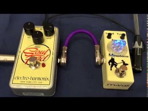 electro harmonix Soulfood VS Movall Audio Minotaur