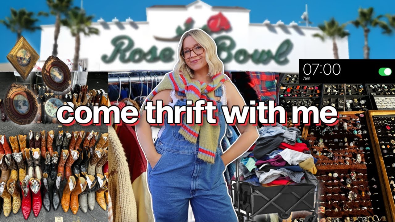 come thrift with me at the biggest flea market in LA! (a vintage 90's DREAM)