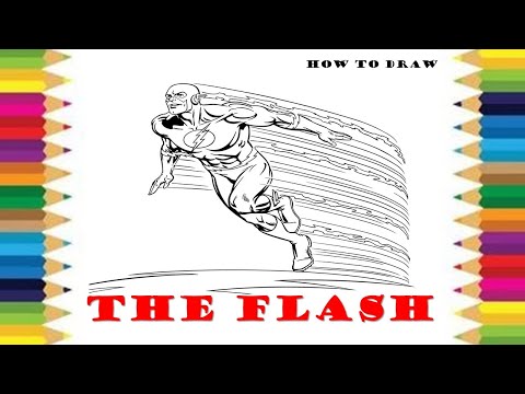 Flash Coloring Pages Coloring Page/ How to Color /Cartoon  #theflash  #drawing #howtodraw