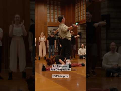 Too funny 🤣 Semion & Magdalena in the All European Competition at Warsaw Halloween Swing #wcs