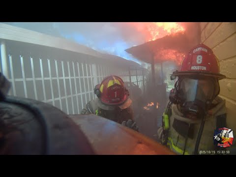HFD - First In House Fire - E001 FIRE CAM