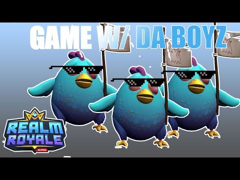 🐔 REALM ROYALE - CHICKEN MASTER BLASTER - Squad Gameplay
