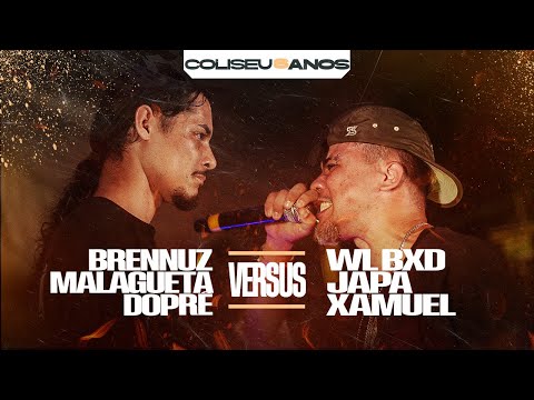 🔥🔥 BRENNUZ (SP), MALAGUETA E DOPRÊ (SP) X WL BXD, XAMUEL (RS) E JAPA (BA) - 2ª FASE - 6 ANOS COLISEU