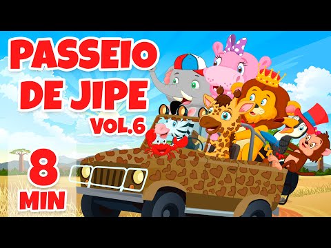 Passeio de Jipe com a Giramille Vol. 6 - Giramille 8 min | Desenho Animado Musical