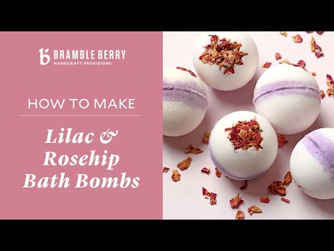 Lilac and Rosehip Bath Bomb Project