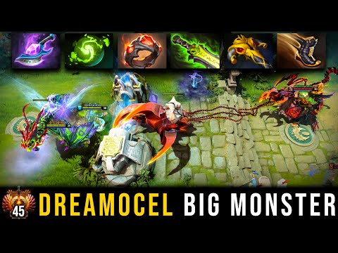 Rank 45 Dreamocel Big Monster Pudge W/ Giant's Ring, Arcane Blink & Refresher Orb | Pudge Official
