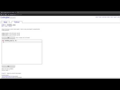List 1 Middle_way Python Tutorial Codingbat Com