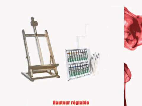 Artina Chevalet de table « Sydney » + Set de peinture aquarelle