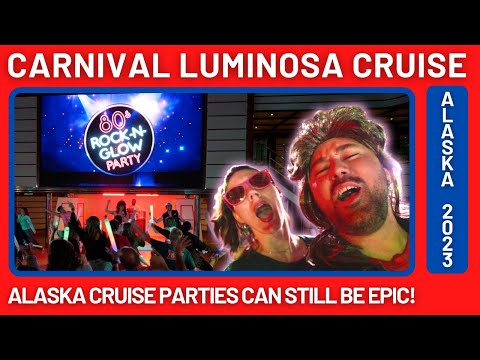 80's Rock-N-Glow Party on the Carnival Luminosa