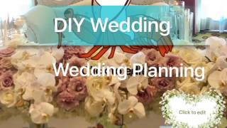 DIY wedding coordinator, wedding video at Hyatt Regency HB, beautiful  center piece | TyeChloe