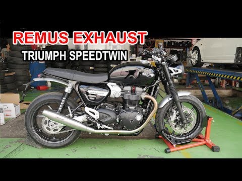 Triumph Speedtwin Remus exhaust