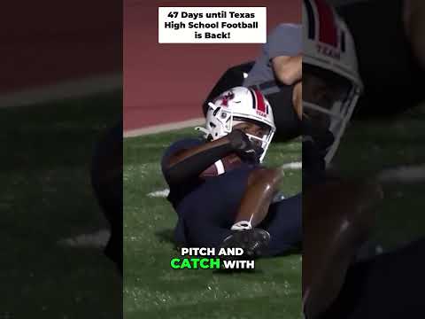 Posting 1 play every day until Texas High School Football is back! 47 Days left!