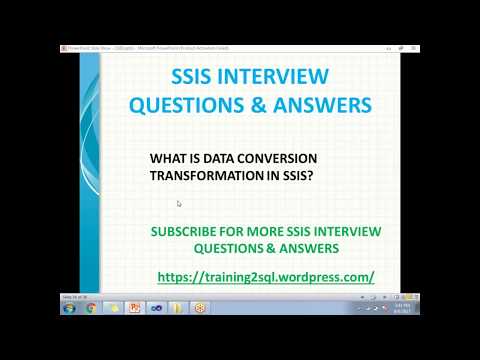 SSIS Tutorial for beginners
