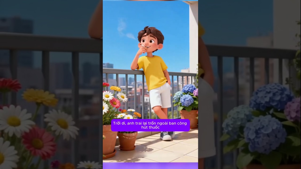 Phát hiện anh trai hút thuốc