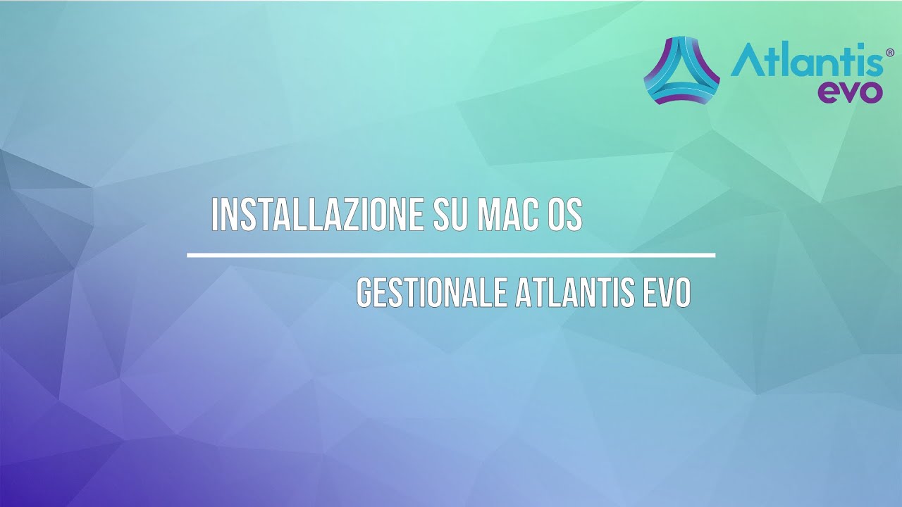 Video Tutorial Installare software gestionale Atlantis Evo su Mac OS X