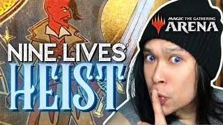 How to NINE LIVES HEIST in Kaldheim Standard! Trickster-God&#39;s Heist | MTG Arena | MTG Standard Decks