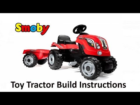 „Smoby XL Mėlyna Traktor for Pedal“ su priekaba video