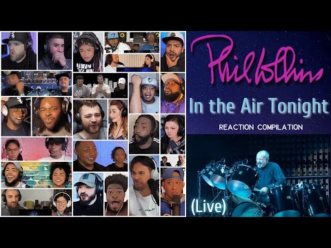 REACTION COMPILATION | Phil Collins - In the Air Tonight (Live) | Reaction Mashup