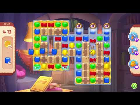 Homescapes 1063 Level - 18 moves - NO BooSTERS